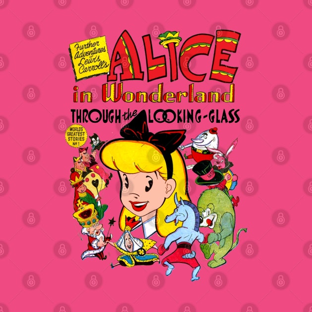 Alice in Wonderland Looking through the hour glass by Joaddo