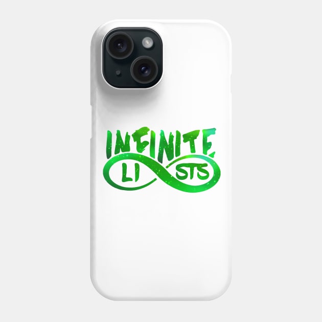 infinite lists Merch Phone Case by NewMerch