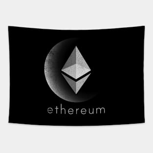 Vintage Ethereum ETH Coin To The Moon Crypto Token Cryptocurrency Blockchain Wallet Birthday Gift For Men Women Kids Tapestry