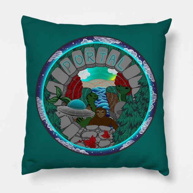 Peer Into the Portal Pillow by Into The Portal 