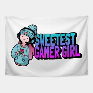 Sweetest Gamer Girl Tapestry