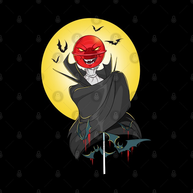 Spooky Halloween Scarecrow Vampire by Trendy Black Sheep