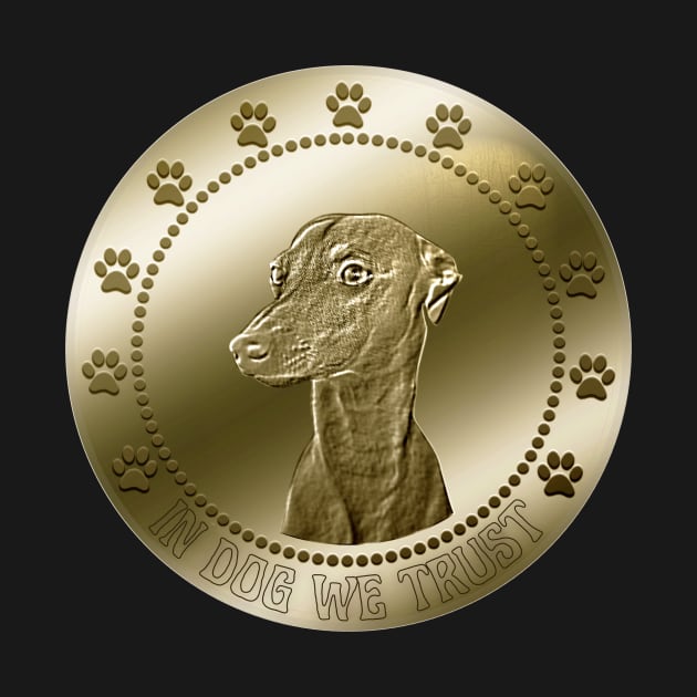 Italian Greyhound Coin Currency Funny Dog by JollyMarten