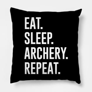 Eat Sleep Archery Repeat Pillow