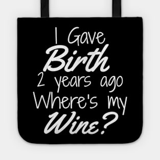 2Nd Birthday  For Mom Son Daughter 2 Year Old  Wine Tote