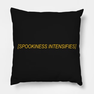 Closed Caption Horror Pillow