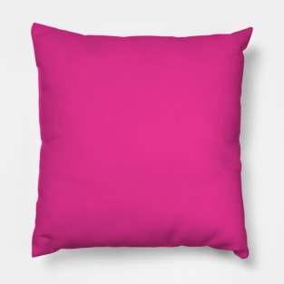 Solid Flirt Hot Pink Monochrome Minimal Design Pillow