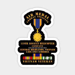 Air Medal - Combat Assaults - 119th AHC - Central Highlands VN Laos Cambod w VN SVC w Air Medal X 300 Magnet