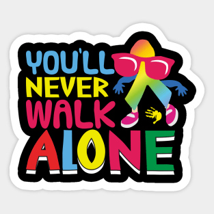 You'll Never Walk Alone Lyrics Quote Wall Art Sticker 