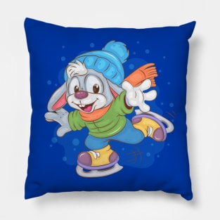 Bunny Skating Pillow