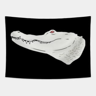 Albino Alligator Tapestry