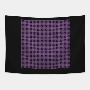 Suzy Hager "Tess" Plaid w Violets, Greys, and Green for Prettique Tapestry