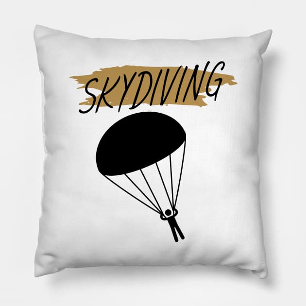 Skydiving Pillow by maxcode