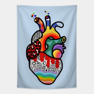 ABSTRACT HEART Tapestry