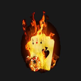 Flaming Cards T-Shirt