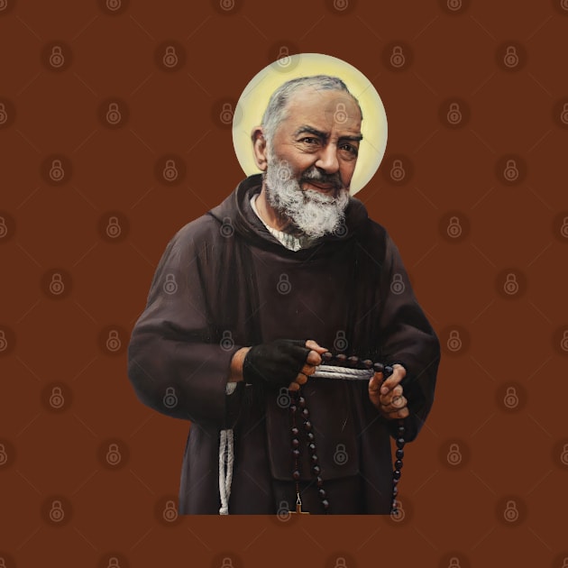 Padre Pio (transparent background design) by Brasilia Catholic