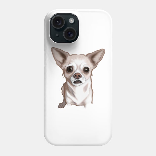 Cute Chihuahua Drawing Phone Case by Play Zoo