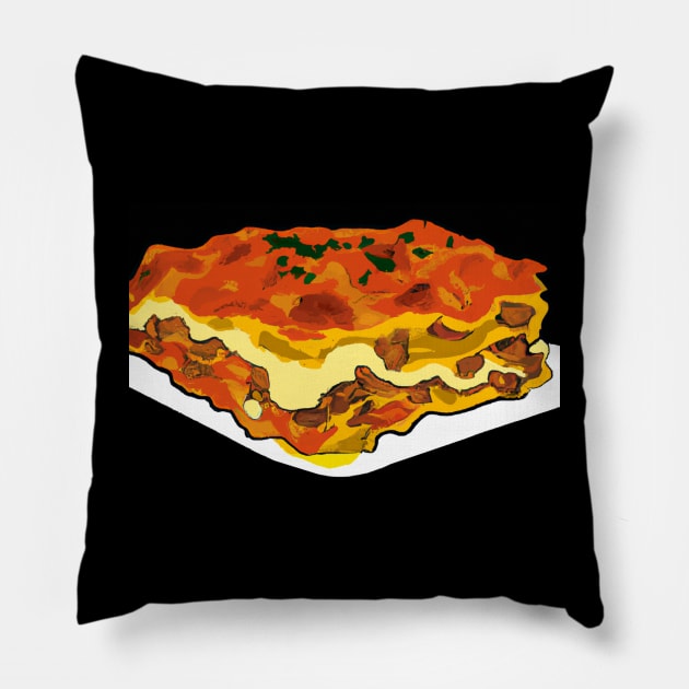 Lasagna Gift Pillow by Imutobi