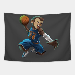 BASKETBALL MONKEY Tapestry