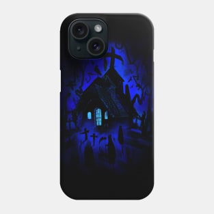 Halloween Graveyard Church Phone Case