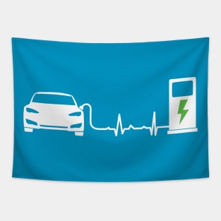 10 Things I Love About My Electric Car (Light Text) Tapestry