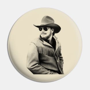 Hank Williams Jr /// Vintage  Design Pin