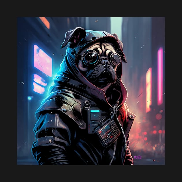 Cyber Pug by Asylum Ink