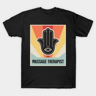 Retro Hamsa Massage Therapist T-Shirt Retro Hamsa Massage Therapist T-Shirt