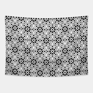 black textured seamless spots pattern design Tapestry