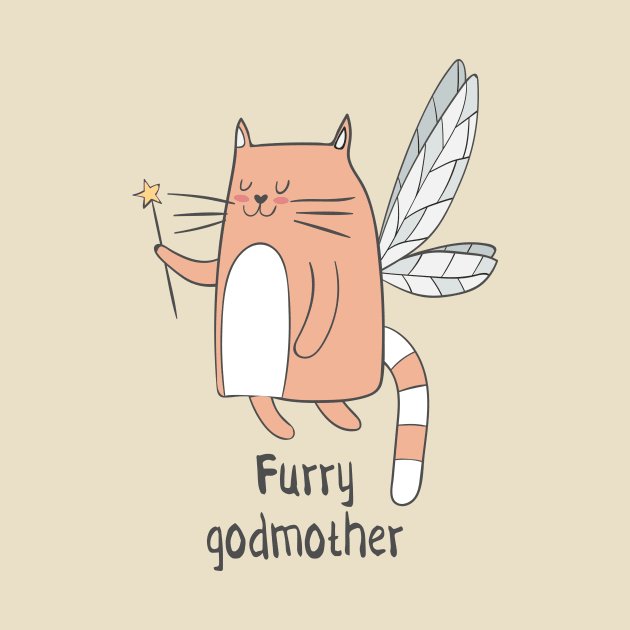 Furry Godmother- Funny Cat Lover Gift by Dreamy Panda Designs