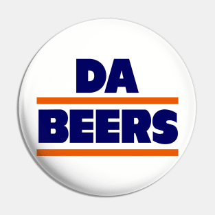 DA BEERS, Chicago Bears themed Pin