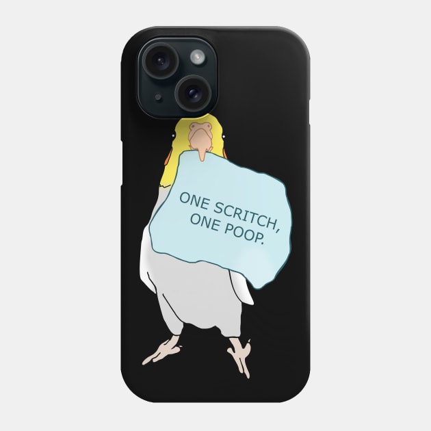 one scritch one poop Phone Case by FandomizedRose