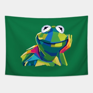 Kermit Meme Pop Art Tapestry