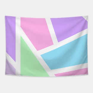 Pastel Color Blocking Tapestry