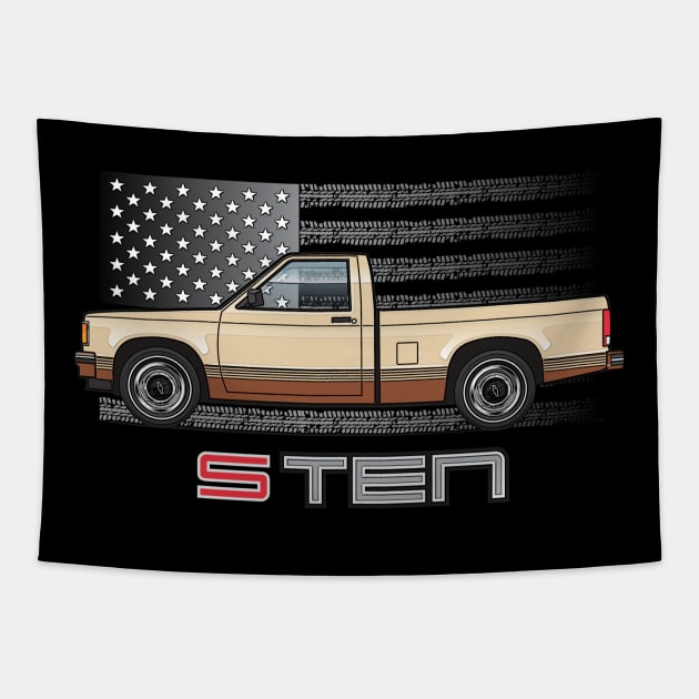 USA Sand n Brown Tapestry by JRCustoms44