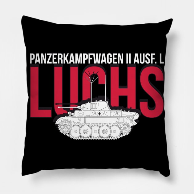 Panzerkampfwagen II Ausf. L Luchs Pillow by FAawRay