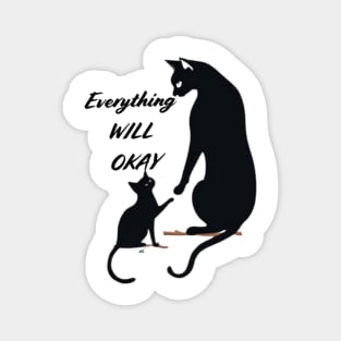 Comforting Paws: Everything Will Be Okay Magnet