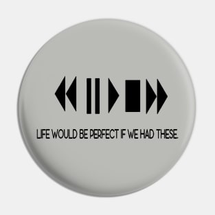 Life Would Be Perfect If We Had These Typewriter Font Quote Pin