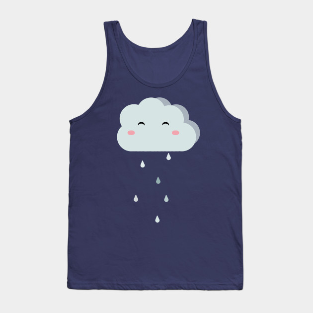 Happy Rainy Cloud Cloud Tank Top Teepublic