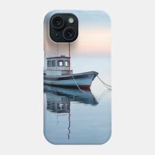 Tranquil Water Boat Serene Landscape Phone Case