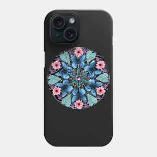 Butterfly Mandala Dark Phone Case