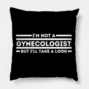 I'm Not a Gynecologist but I'll Take a Look Pillow