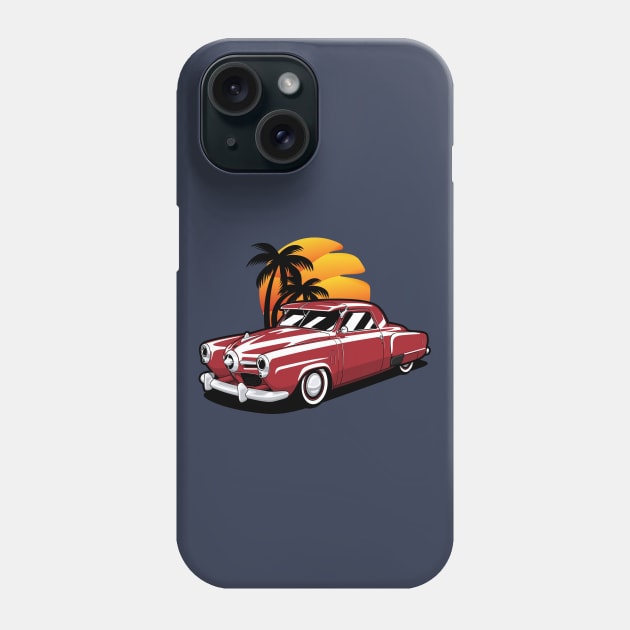 Red Studebaker Champion Coupe Phone Case by KaroCars