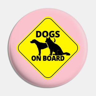 Dogs On Board Pin