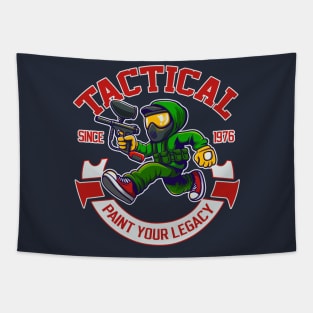 Tactical paintball player Tapestry