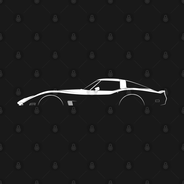 Chevrolet Corvette Collector Edition (C3) Silhouette by Car-Silhouettes