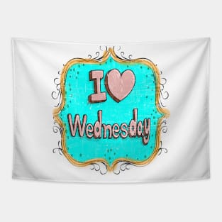 i love wednesday Tapestry