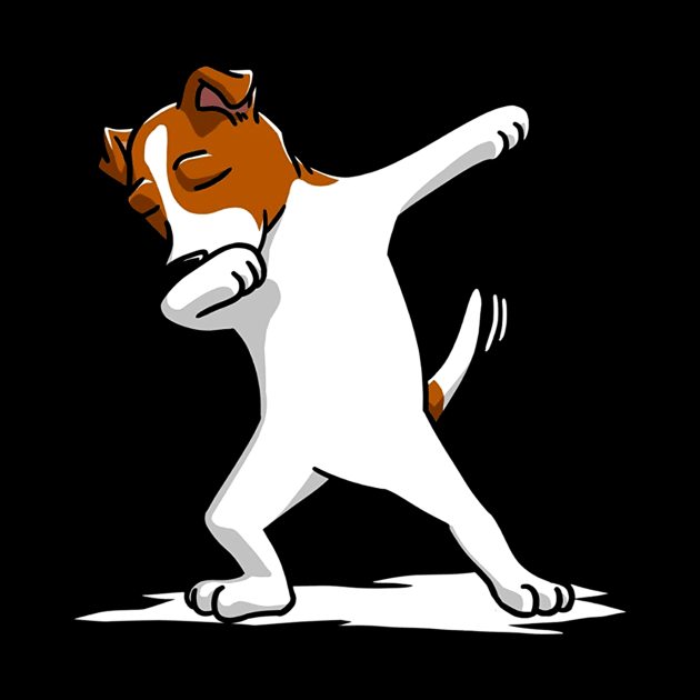 Cute Dabbing Jack Russell Dog by klausgaiser