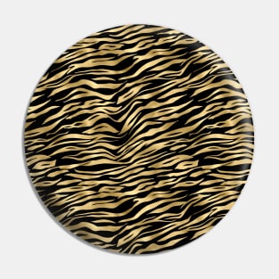 Black and Gold Animal Abstract #1 Pin