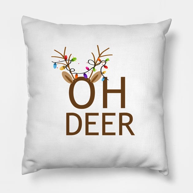 Oh deer! Pillow by GULSENGUNEL